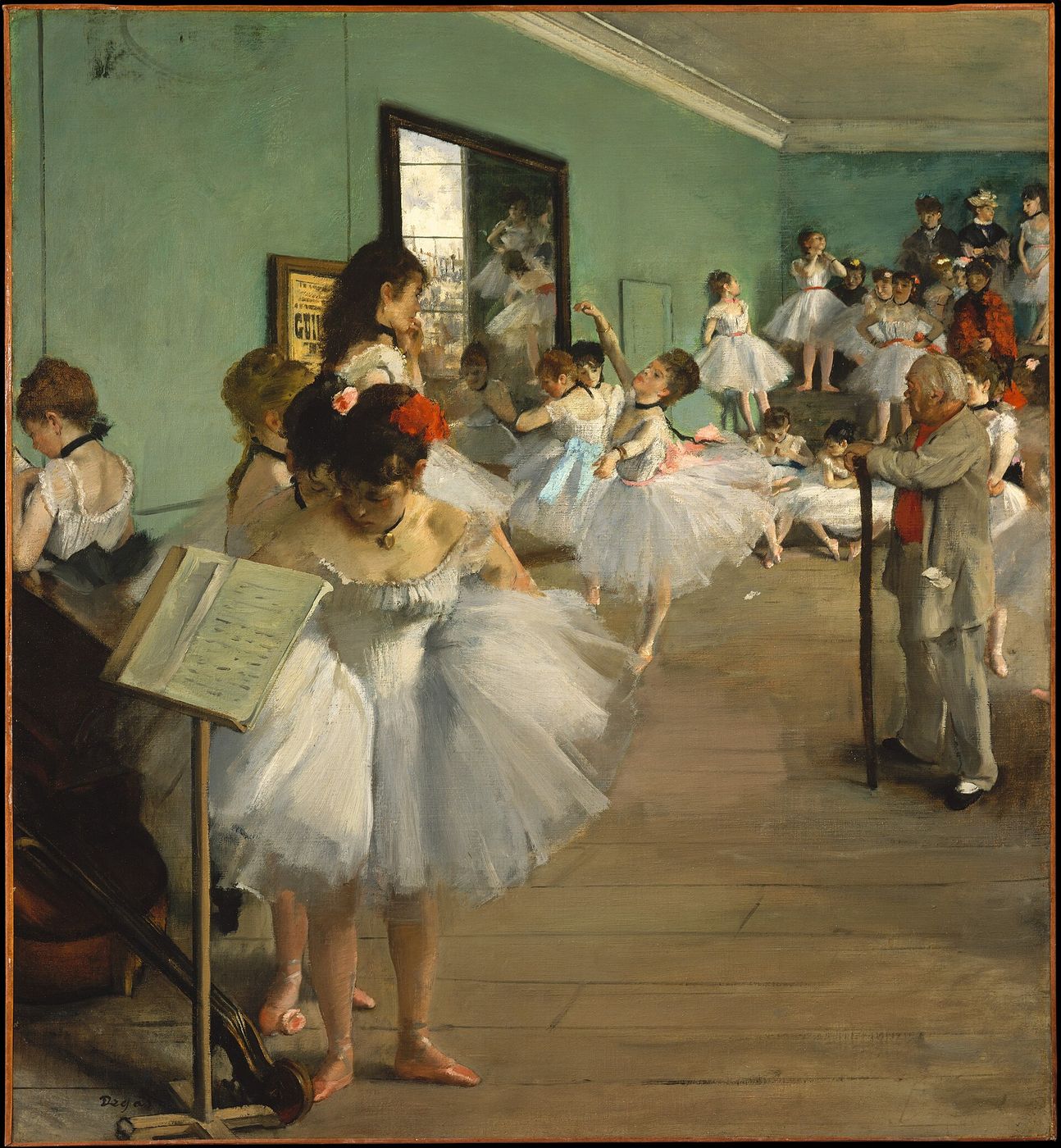 Edgar Degas, The Dance Class — discipline inside delight